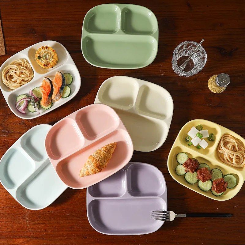 Trójdzielny ceramiczny talerz  – Food Snacks For Weight Loss recenzja i cena