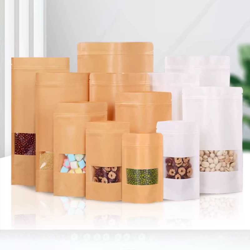50 torebek z papieru kraft, sa – Logo Food Snack recenzja i cena