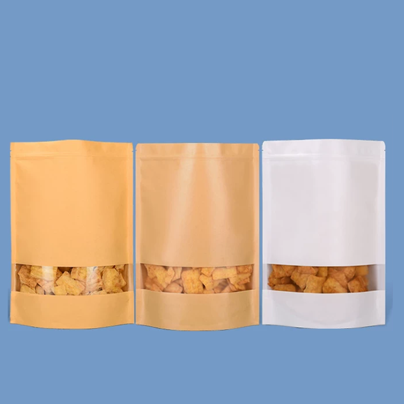 50 torebek z papieru kraft, sa – Logo Food Snack recenzja i cena